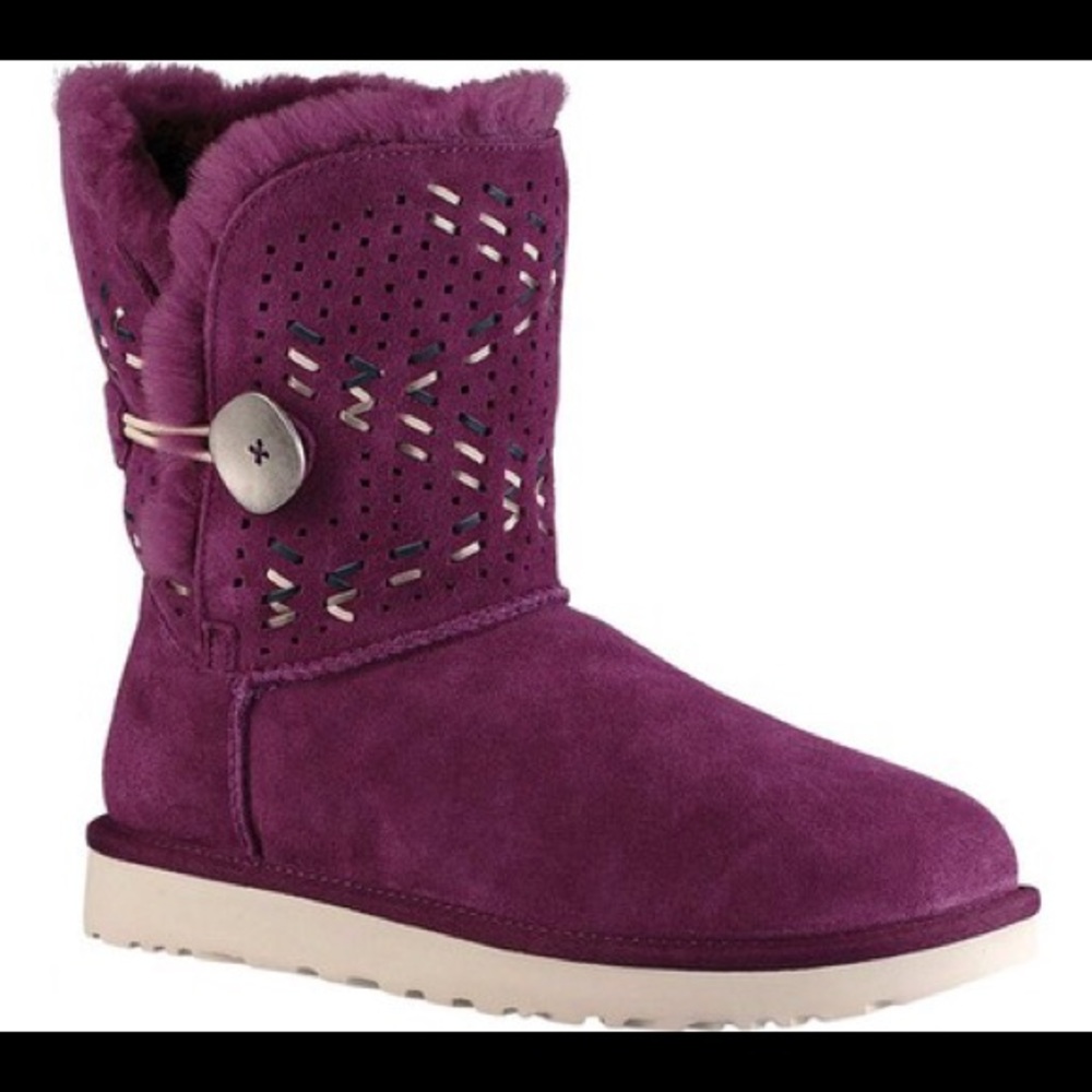 NWT purple and white uggs